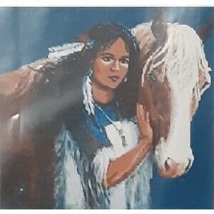 White Willow Stitching Counted Cross Stitch Pattern "Princess & Horse #013-027"